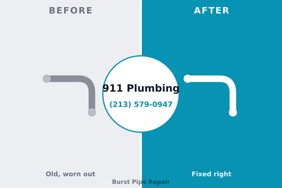 Before and after: plumbing company Farmland, IN